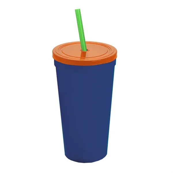 24 Oz. Stadium Cup With Straw And Lid... from ASI 40480 Koozie Group