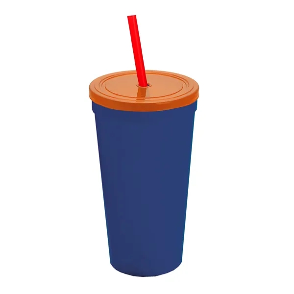 24 Oz. Stadium Cup With Straw And Lid... from ASI 40480 Koozie Group