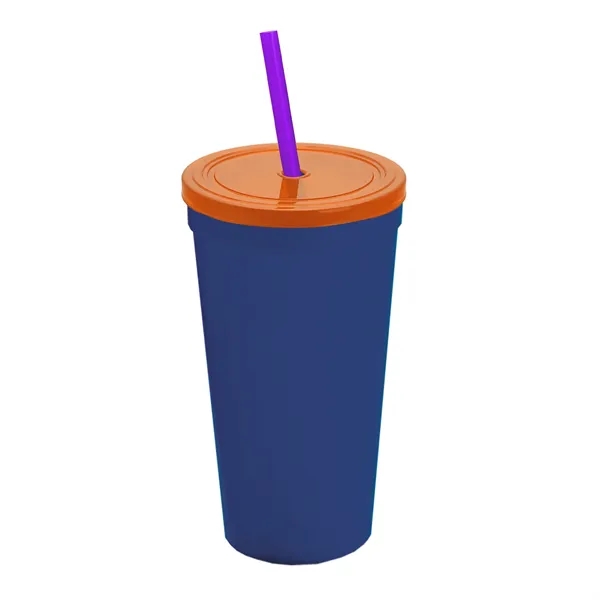 24 Oz. Stadium Cup With Straw And Lid... from ASI 40480 Koozie Group