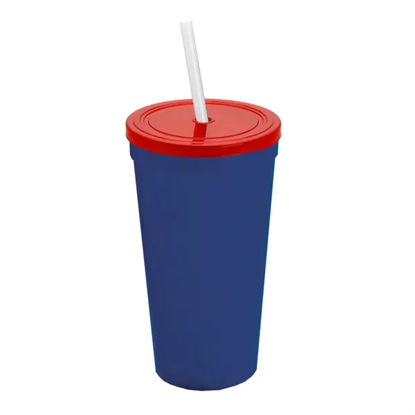 24 Oz. Stadium Cup With Straw And Lid... from ASI 40480 Koozie Group