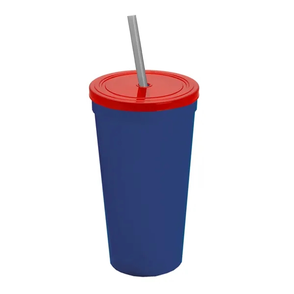 24 Oz. Stadium Cup With Straw And Lid... from ASI 40480 Koozie Group