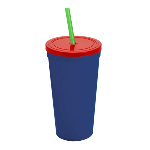 24 Oz. Stadium Cup With Straw And Lid... from ASI 40480 Koozie Group