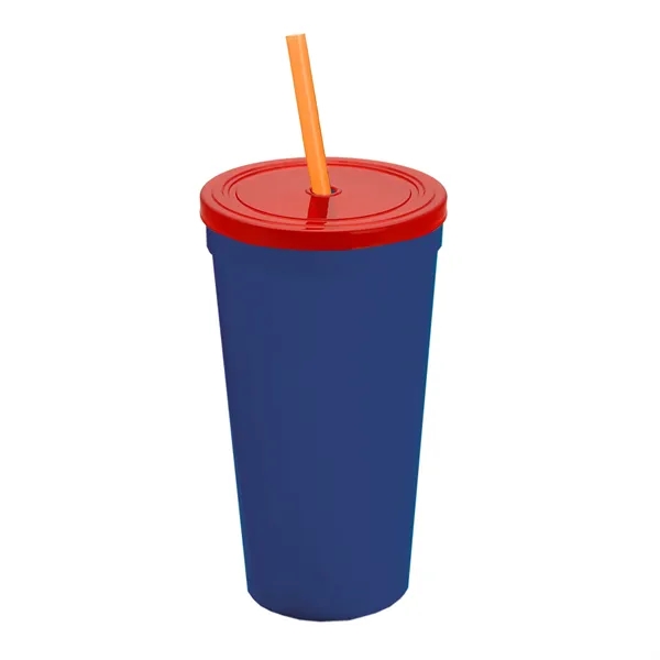 24 Oz. Stadium Cup With Straw And Lid... from ASI 40480 Koozie Group