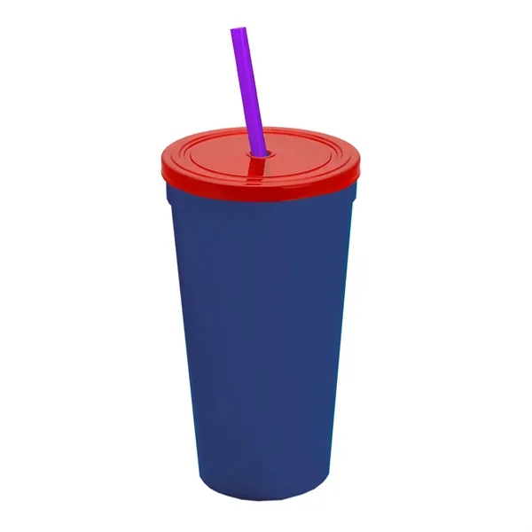 24 Oz. Stadium Cup With Straw And Lid... from ASI 40480 Koozie Group