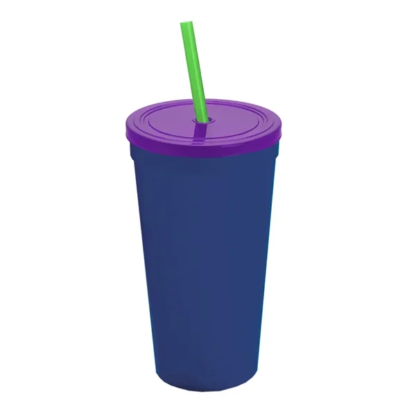 24 Oz. Stadium Cup With Straw And Lid... from ASI 40480 Koozie Group