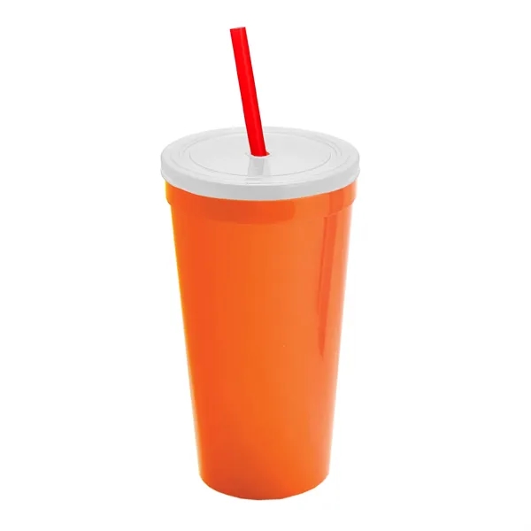24 Oz. Stadium Cup With Straw And Lid... from ASI 40480 Koozie Group