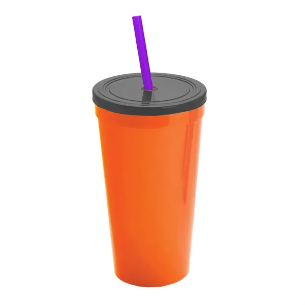 24 Oz. Stadium Cup With Straw And Lid... from ASI 40480 Koozie Group