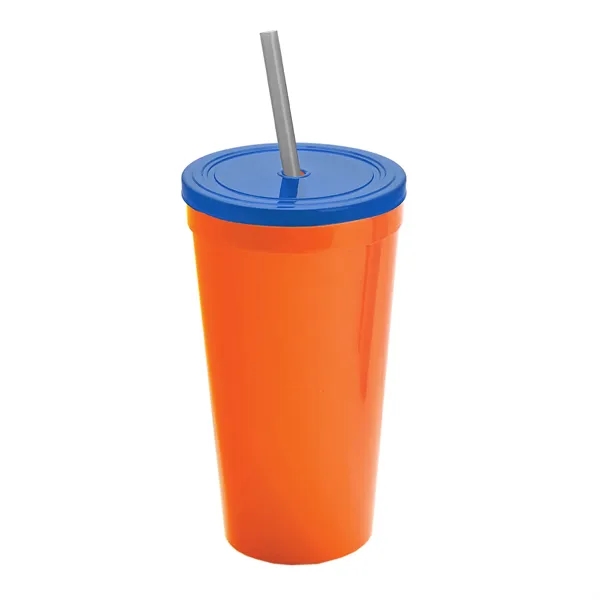 24 Oz. Stadium Cup With Straw And Lid... from ASI 40480 Koozie Group