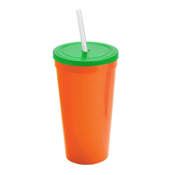 24 Oz. Stadium Cup With Straw And Lid... from ASI 40480 Koozie Group