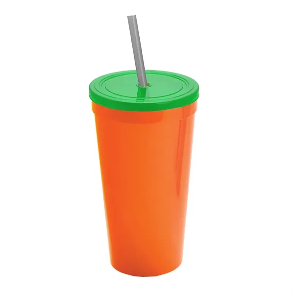 24 Oz. Stadium Cup With Straw And Lid... from ASI 40480 Koozie Group