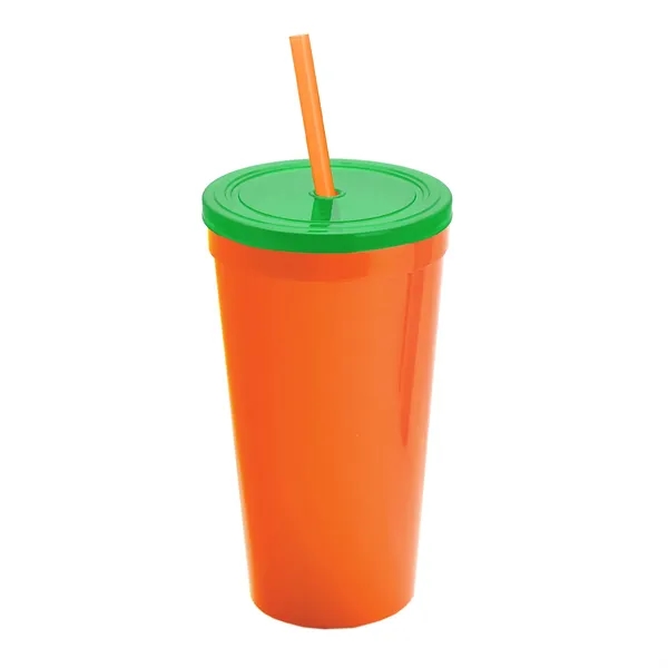 24 Oz. Stadium Cup With Straw And Lid... from ASI 40480 Koozie Group