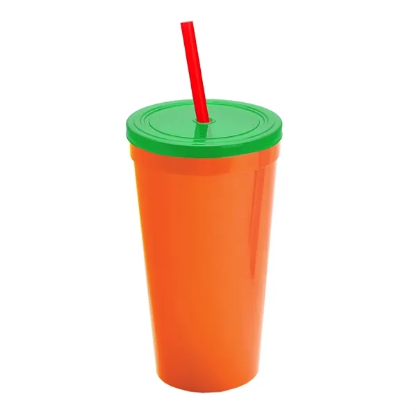 24 Oz. Stadium Cup With Straw And Lid... from ASI 40480 Koozie Group