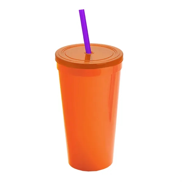 24 Oz. Stadium Cup With Straw And Lid... from ASI 40480 Koozie Group