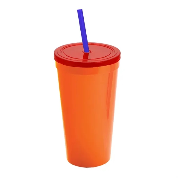 24 Oz. Stadium Cup With Straw And Lid... from ASI 40480 Koozie Group