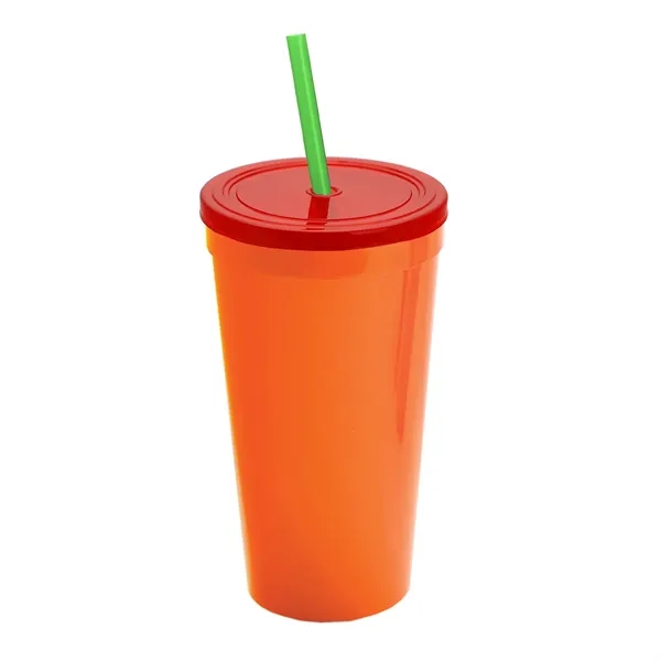 24 Oz. Stadium Cup With Straw And Lid... from ASI 40480 Koozie Group