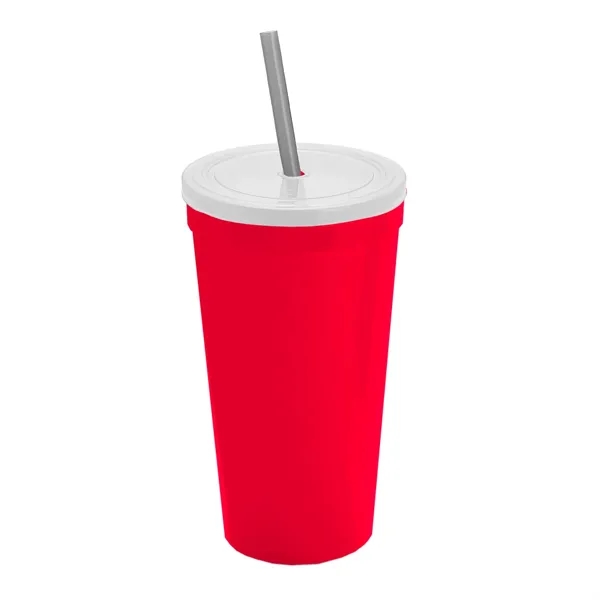 24 Oz. Stadium Cup With Straw And Lid... from ASI 40480 Koozie Group