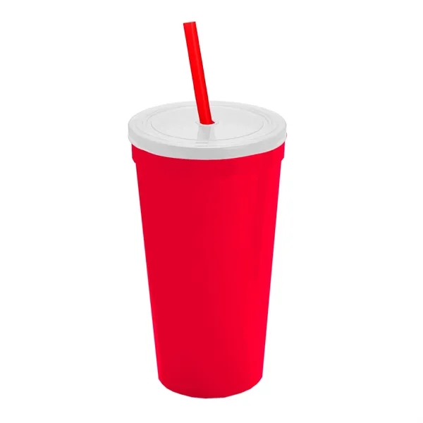 24 Oz. Stadium Cup With Straw And Lid... from ASI 40480 Koozie Group