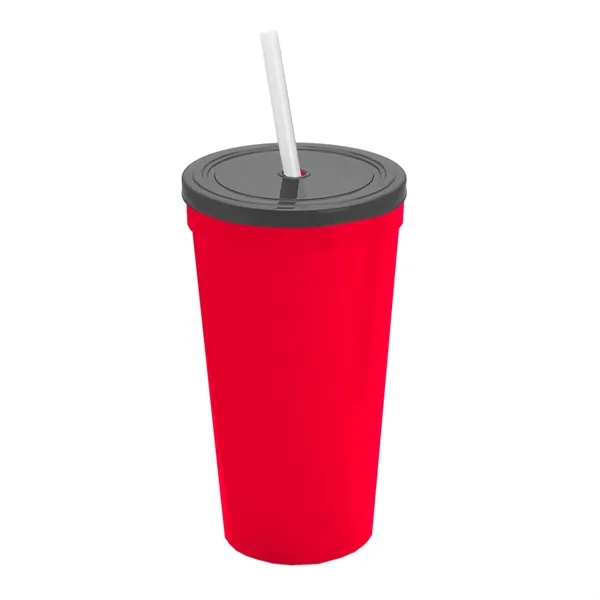 24 Oz. Stadium Cup With Straw And Lid... from ASI 40480 Koozie Group