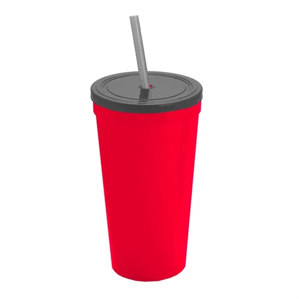 24 Oz. Stadium Cup With Straw And Lid... from ASI 40480 Koozie Group