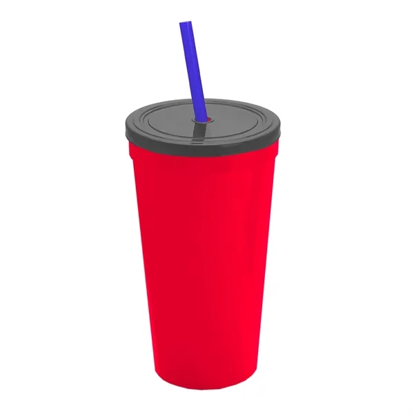 24 Oz. Stadium Cup With Straw And Lid... from ASI 40480 Koozie Group