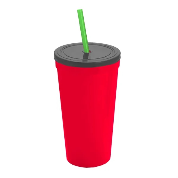 24 Oz. Stadium Cup With Straw And Lid... from ASI 40480 Koozie Group
