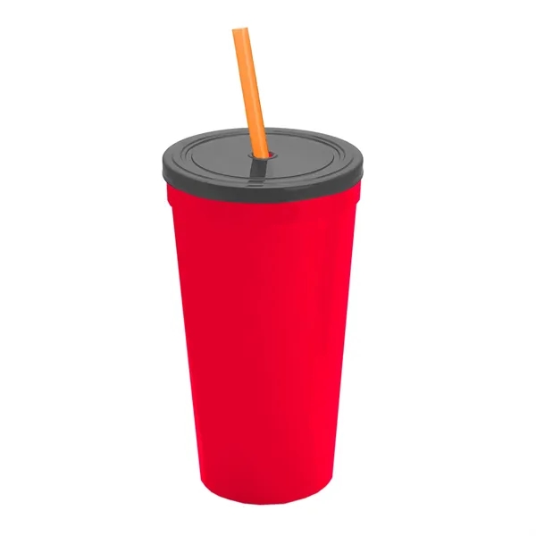 24 Oz. Stadium Cup With Straw And Lid... from ASI 40480 Koozie Group