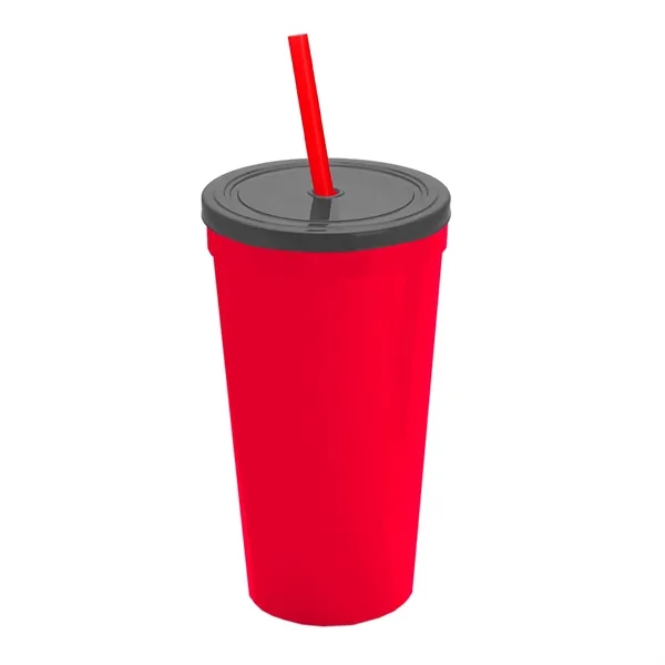 24 Oz. Stadium Cup With Straw And Lid... from ASI 40480 Koozie Group