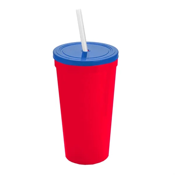 24 Oz. Stadium Cup With Straw And Lid... from ASI 40480 Koozie Group