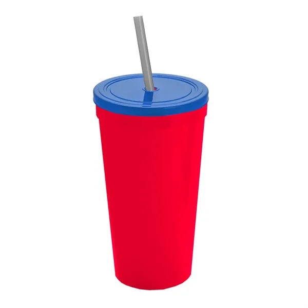 24 Oz. Stadium Cup With Straw And Lid... from ASI 40480 Koozie Group