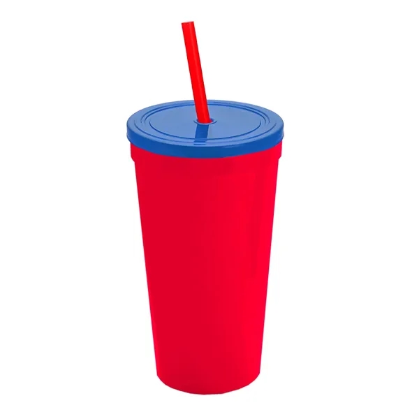 24 Oz. Stadium Cup With Straw And Lid... from ASI 40480 Koozie Group