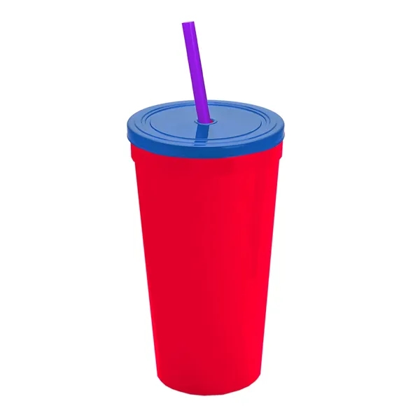 24 Oz. Stadium Cup With Straw And Lid... from ASI 40480 Koozie Group
