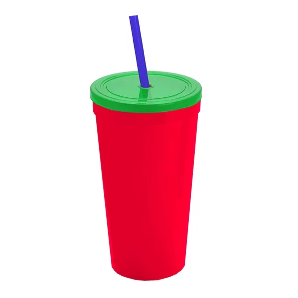 24 Oz. Stadium Cup With Straw And Lid... from ASI 40480 Koozie Group