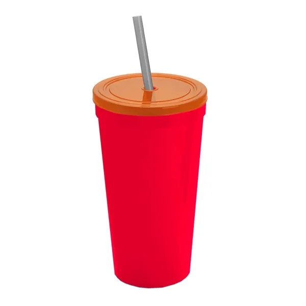 24 Oz. Stadium Cup With Straw And Lid... from ASI 40480 Koozie Group