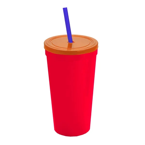 24 Oz. Stadium Cup With Straw And Lid... from ASI 40480 Koozie Group