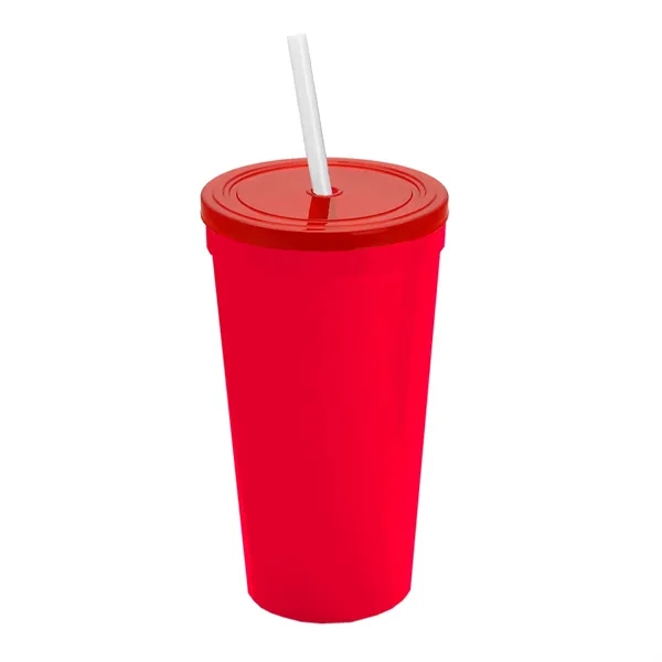 24 Oz. Stadium Cup With Straw And Lid... from ASI 40480 Koozie Group