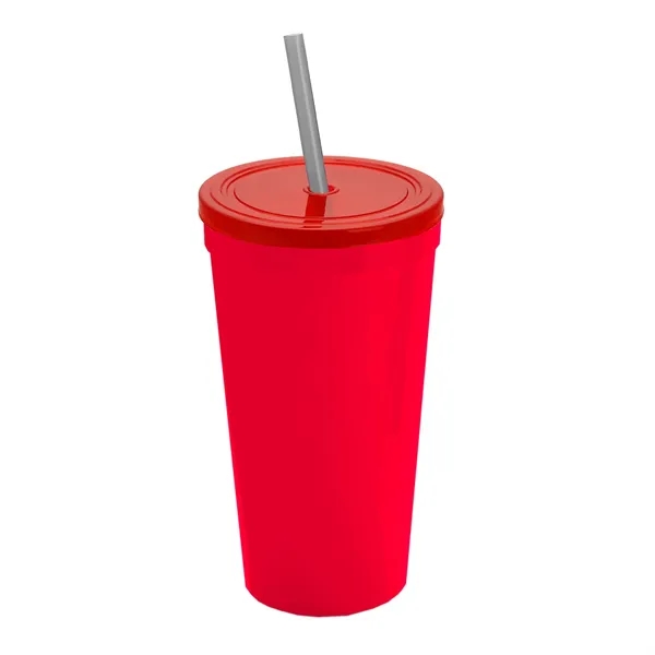 24 Oz. Stadium Cup With Straw And Lid... from ASI 40480 Koozie Group
