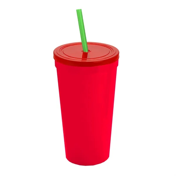 24 Oz. Stadium Cup With Straw And Lid... from ASI 40480 Koozie Group