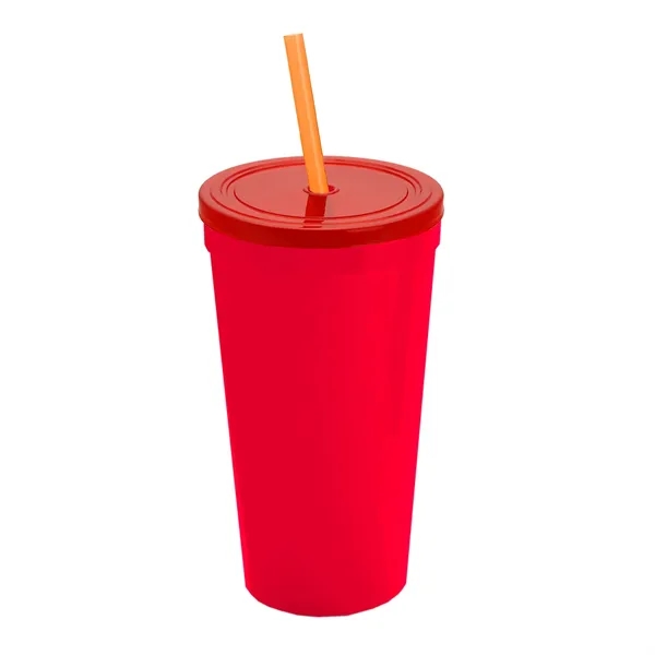 24 Oz. Stadium Cup With Straw And Lid... from ASI 40480 Koozie Group