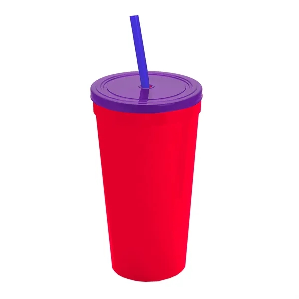 24 Oz. Stadium Cup With Straw And Lid... from ASI 40480 Koozie Group