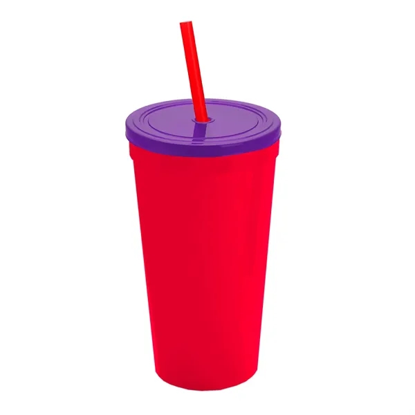 24 Oz. Stadium Cup With Straw And Lid... from ASI 40480 Koozie Group