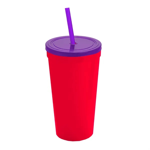 24 Oz. Stadium Cup With Straw And Lid... from ASI 40480 Koozie Group