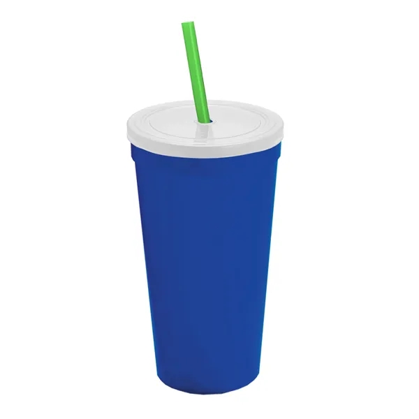 24 Oz. Stadium Cup With Straw And Lid... from ASI 40480 Koozie Group