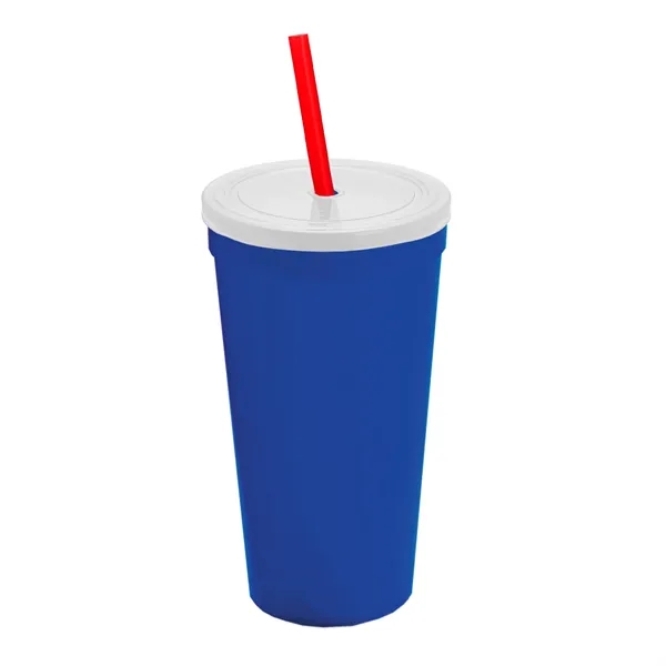 24 Oz. Stadium Cup With Straw And Lid... from ASI 40480 Koozie Group
