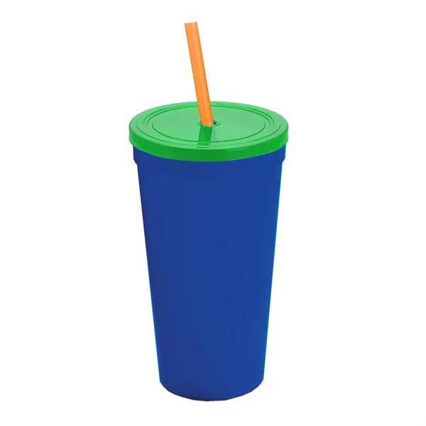 24 Oz. Stadium Cup With Straw And Lid... from ASI 40480 Koozie Group
