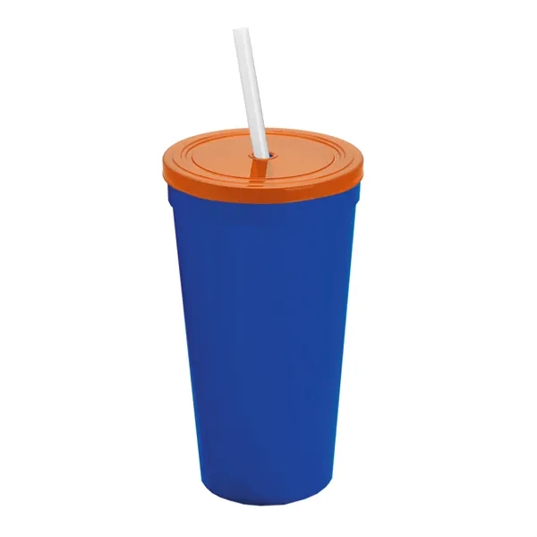 24 Oz. Stadium Cup With Straw And Lid... from ASI 40480 Koozie Group