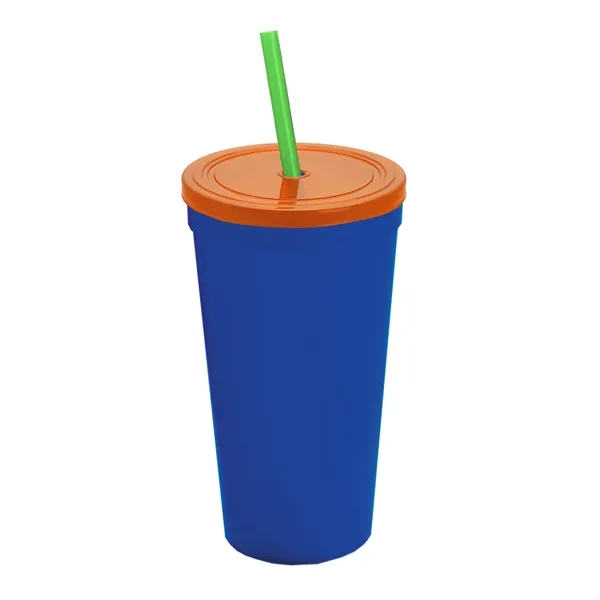 24 Oz. Stadium Cup With Straw And Lid... from ASI 40480 Koozie Group