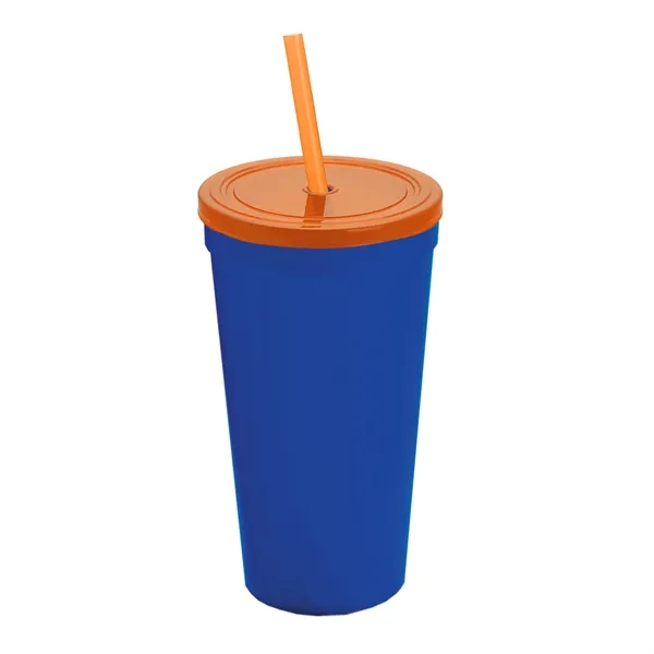 24 Oz. Stadium Cup With Straw And Lid... from ASI 40480 Koozie Group