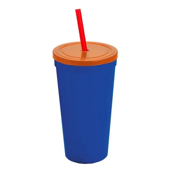 24 Oz. Stadium Cup With Straw And Lid... from ASI 40480 Koozie Group
