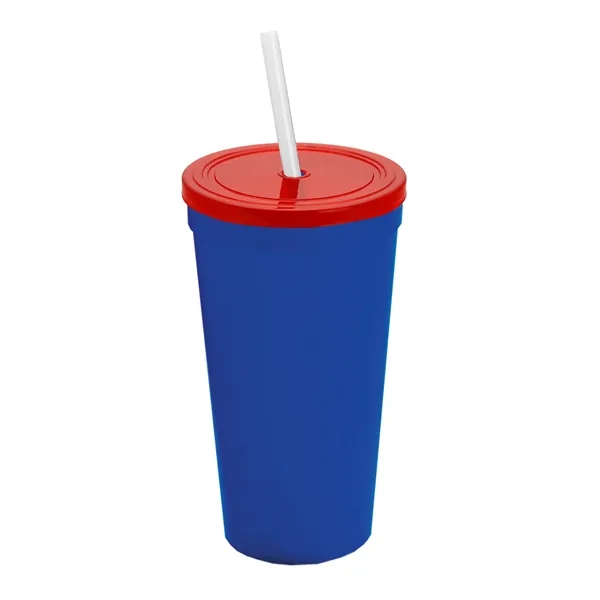 24 Oz. Stadium Cup With Straw And Lid... from ASI 40480 Koozie Group