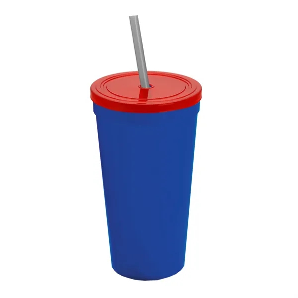 24 Oz. Stadium Cup With Straw And Lid... from ASI 40480 Koozie Group